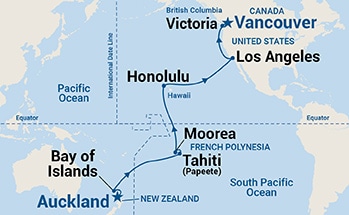 carte Océanie, 26 jours