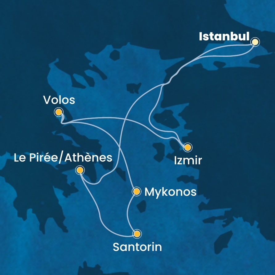 carte Méditerranée, 8 jours