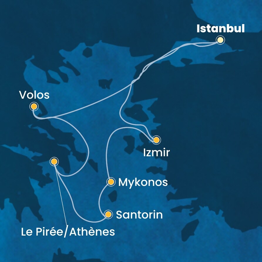 carte Méditerranée, 8 jours