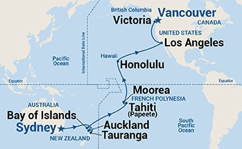 carte Océanie, 31 jours