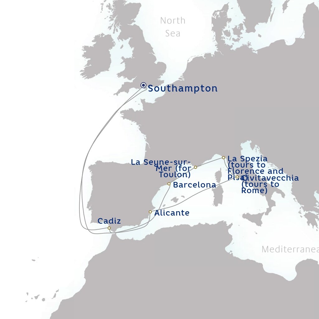 carte Royaume-Uni, Espagne, France - 15 jours