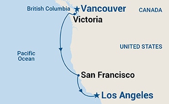 carte Canada, Etats-Unis, 7 jours