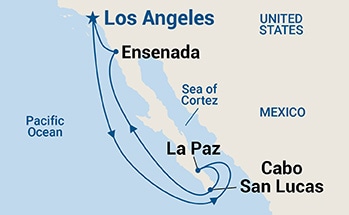 carte Etats-Unis, Mexique, 8 jours