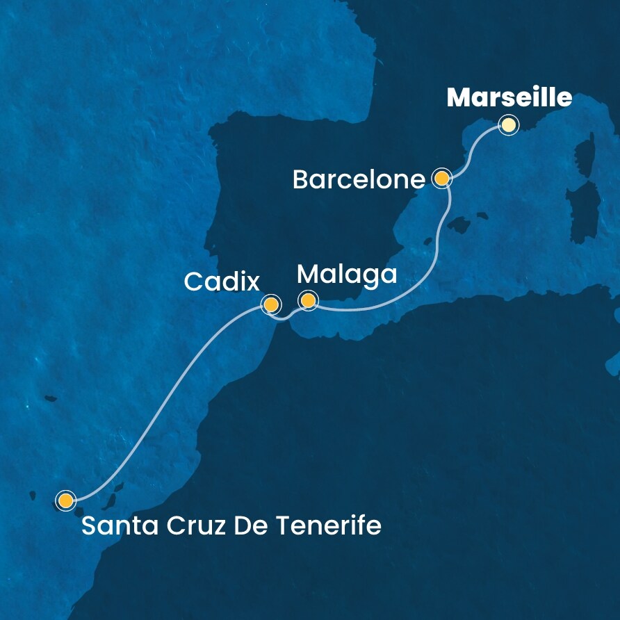 carte Méditerranée, 7 jours