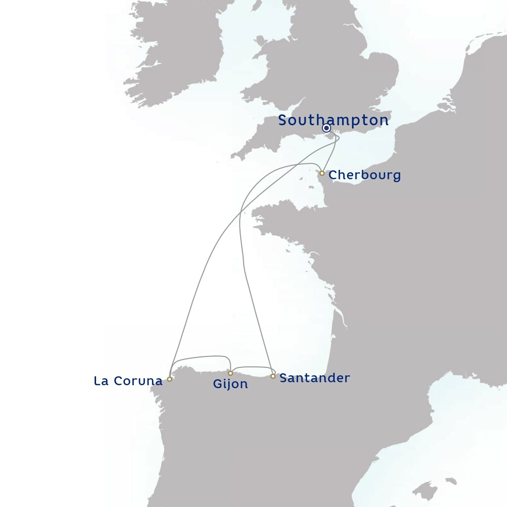 carte Royaume-Uni, Espagne, France , 7 jours