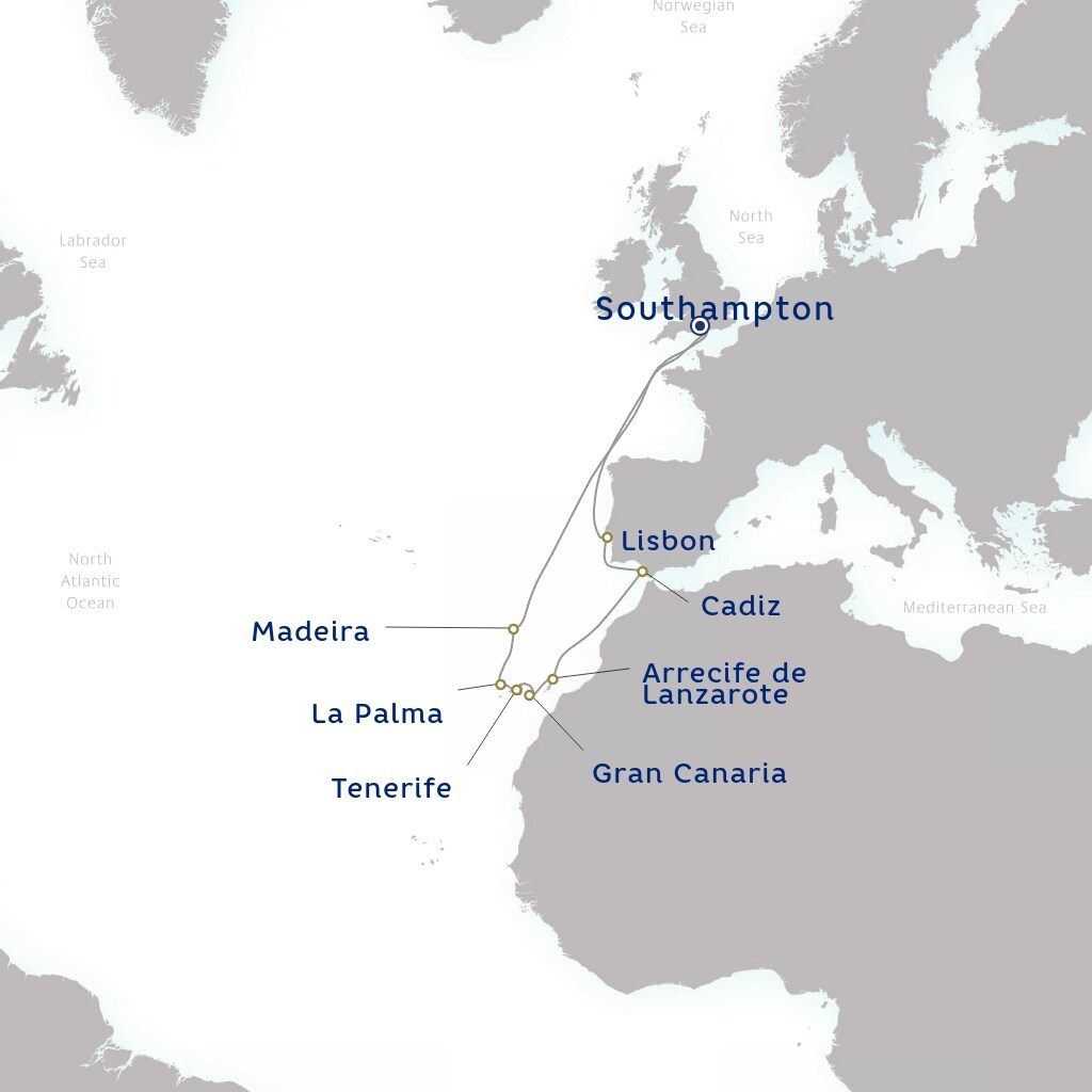 carte Royaume-Uni, Portugal, Espagne - 15 jours