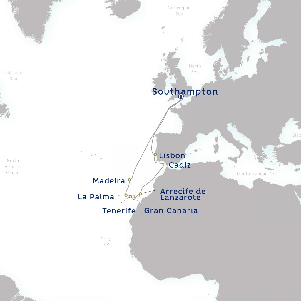 carte Royaume-Uni, Portugal, Espagne - 15 jours