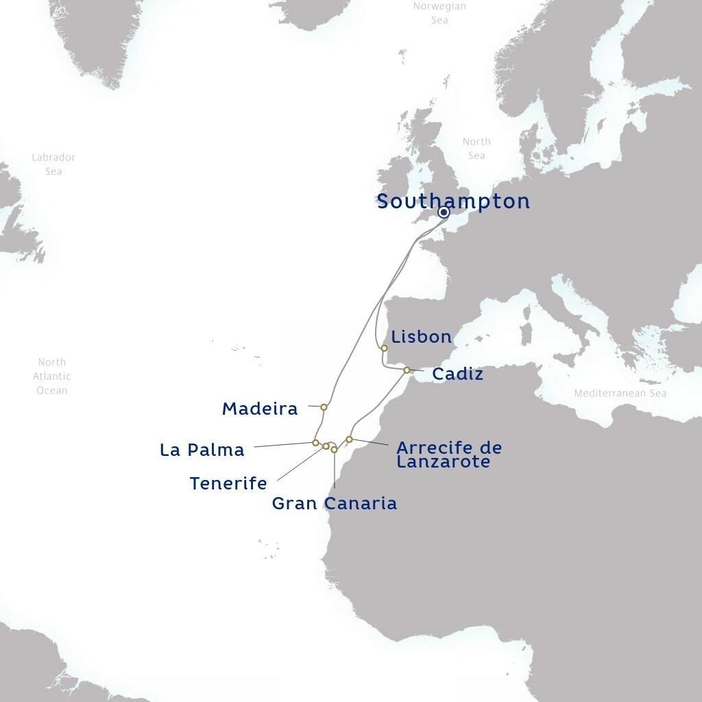 carte Royaume-Uni, Portugal, Espagne - 15 jours