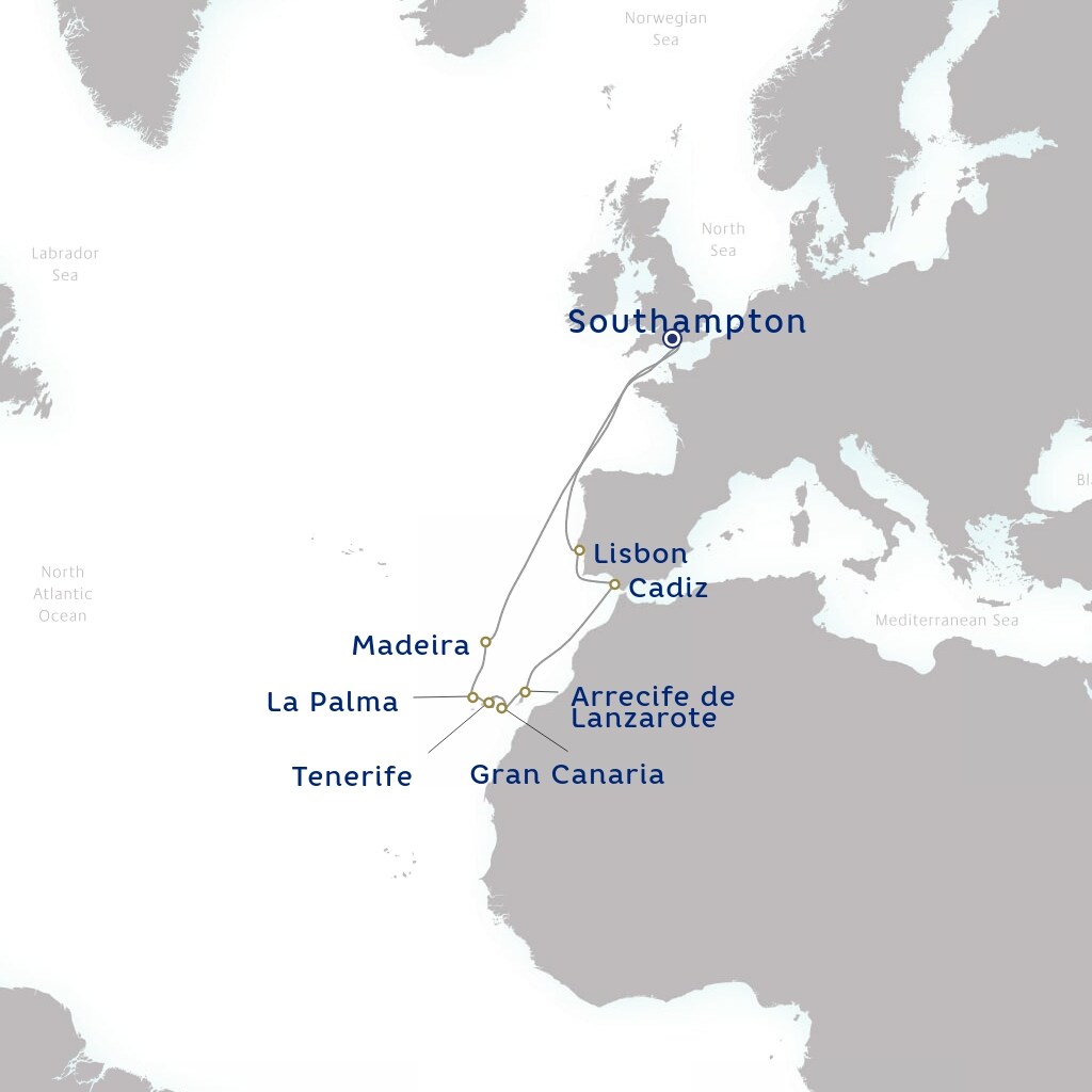 carte Royaume-Uni, Portugal, Espagne - 15 jours