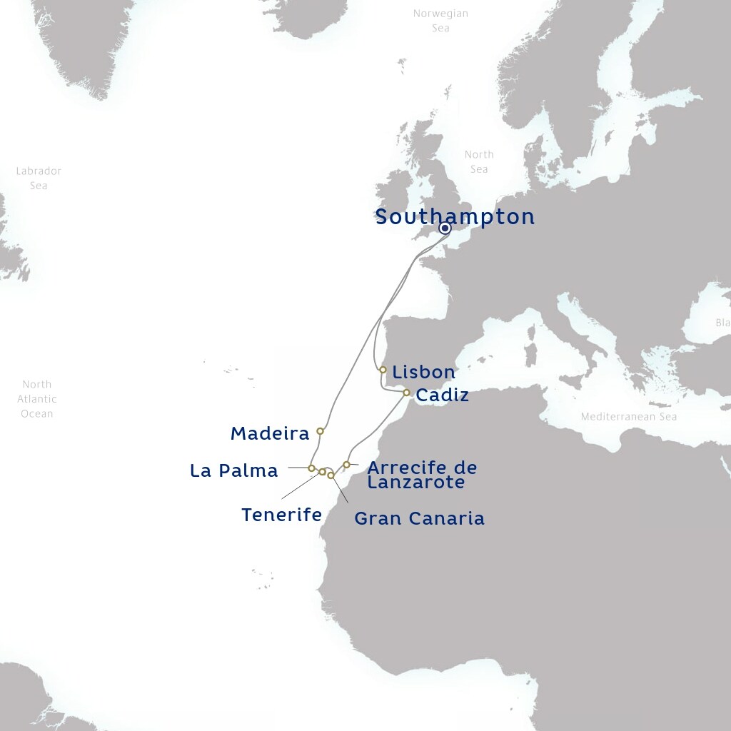 carte Royaume-Uni, Portugal, Espagne - 15 jours