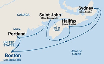 carte Amérique du nord, 8 jours