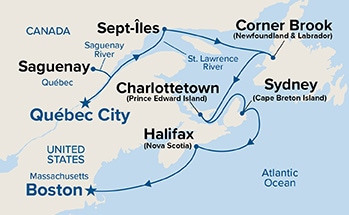 carte Canada, Etats-Unis, 12 jours