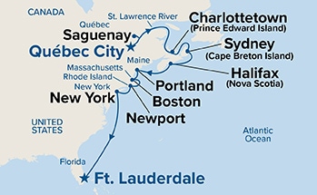 carte Canada, Etats-Unis, 14 jours