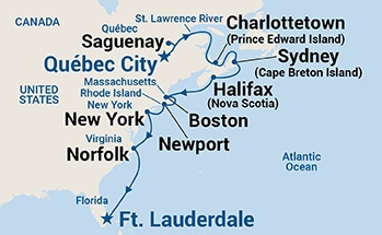 carte Canada, Etats-Unis, 15 jours