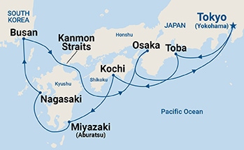 carte *Découverte du Japon, 15 jours