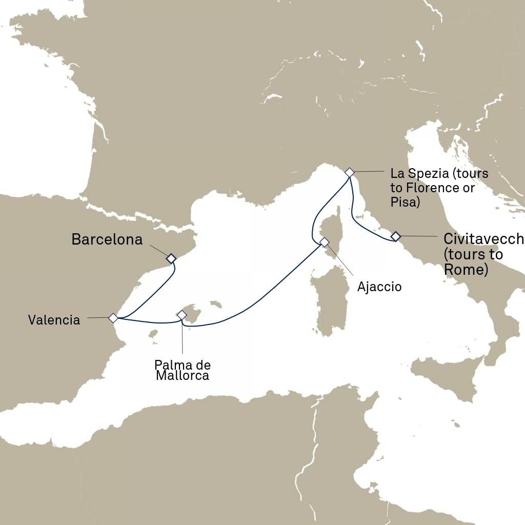 carte Méditerranée , 7 jours