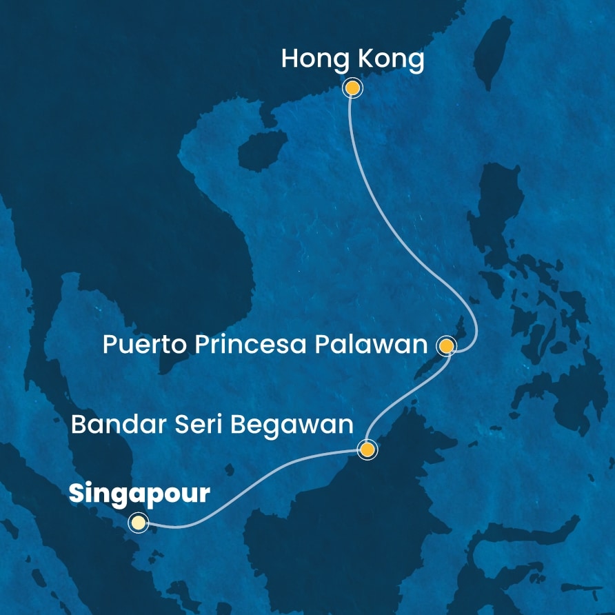carte Asie, 8 jours