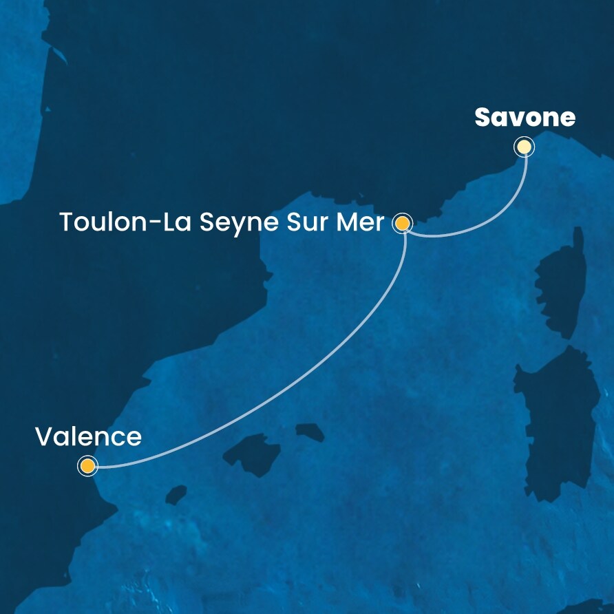 carte Méditerranée, 3 jours