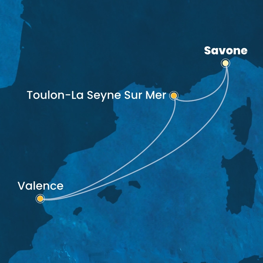 carte Méditerranée, 5 jours