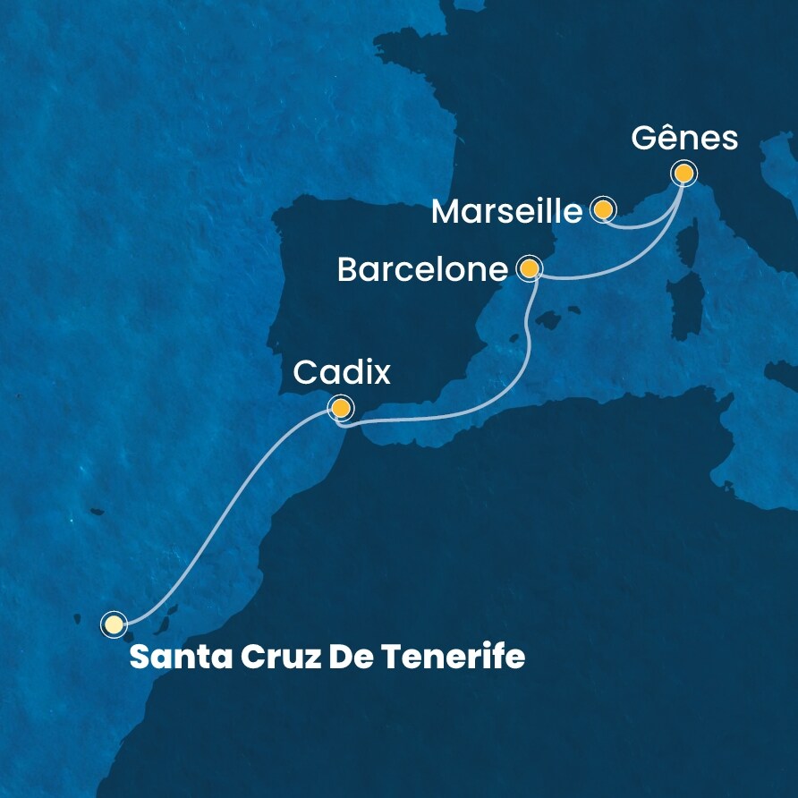 carte Méditerranée, 7 jours