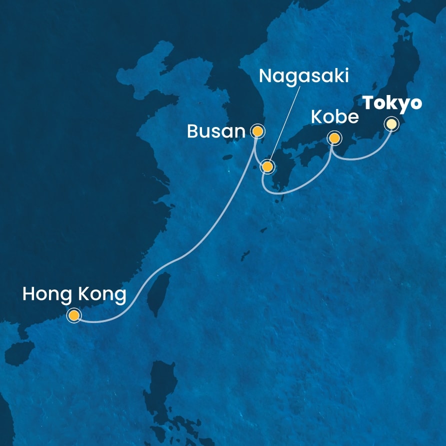 carte Asie, 8 jours