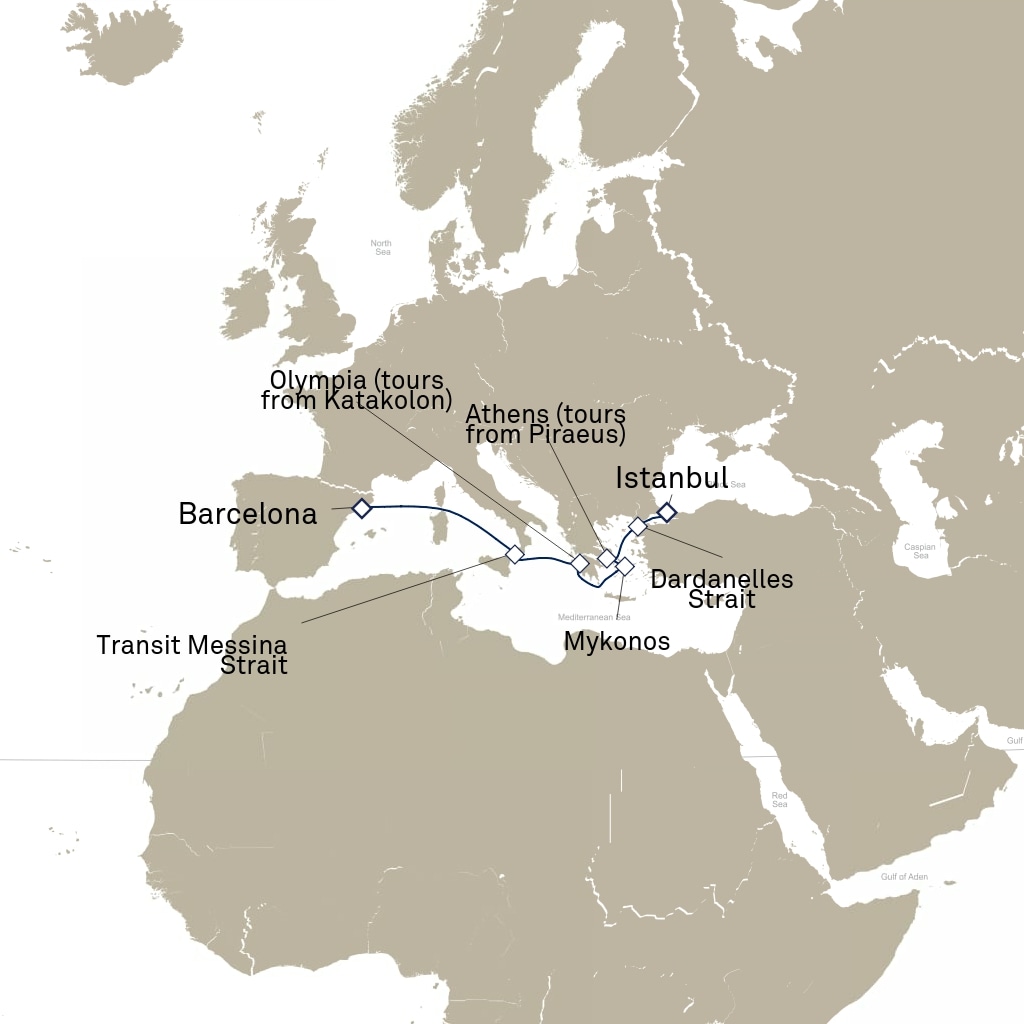 carte *Iles Grecques , 8 jours