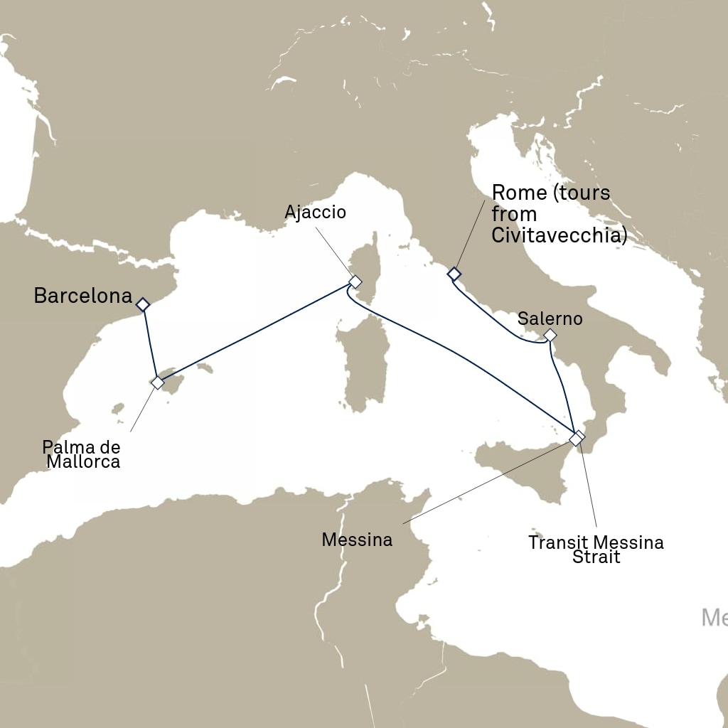 carte Espagne, France, Italie - 8 jours