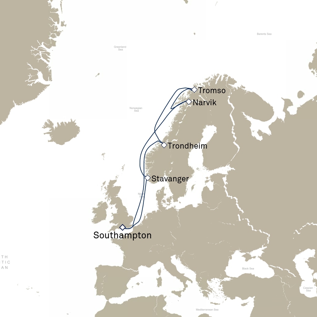 carte Europe du Nord , 12 jours