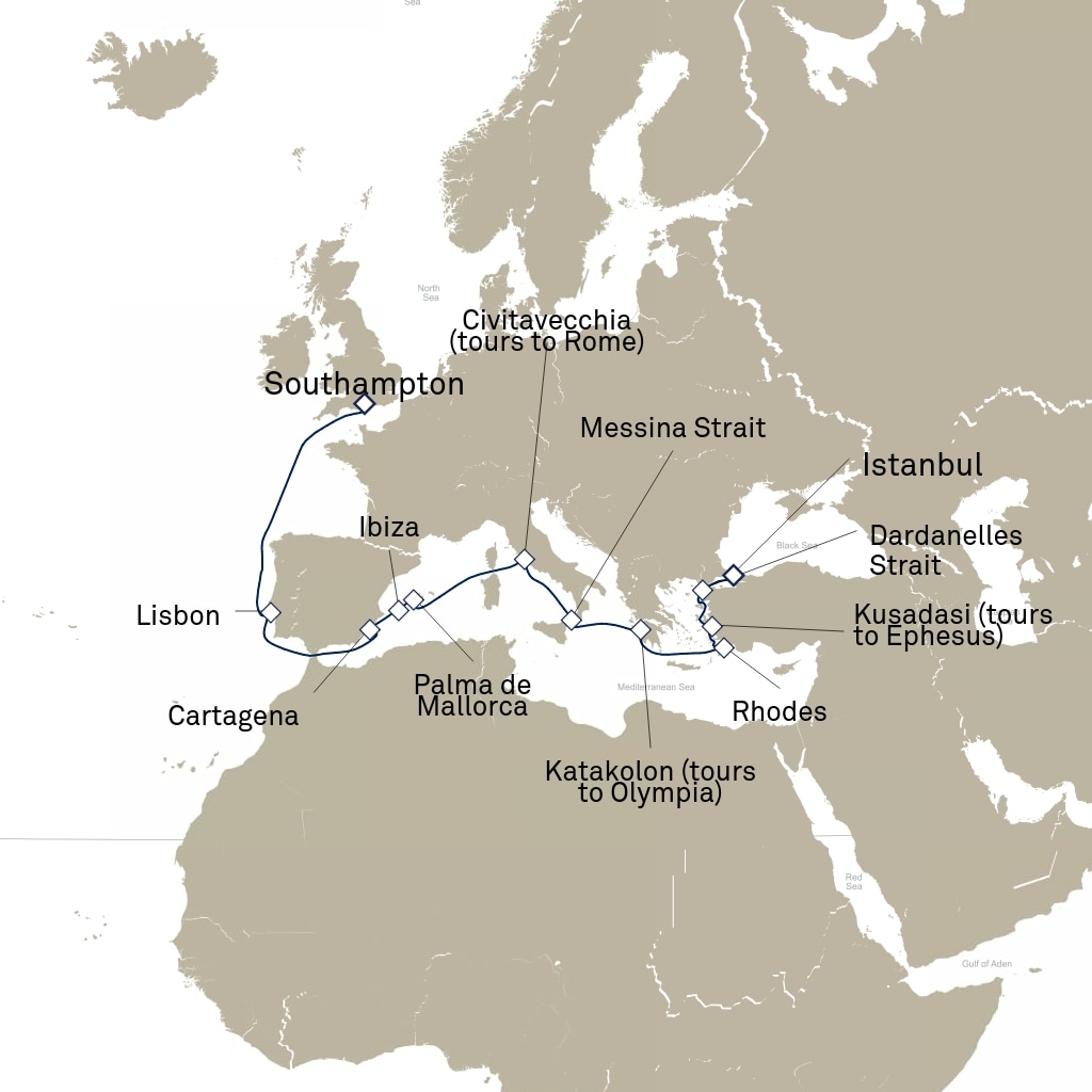 carte Europe du Nord , 12 jours