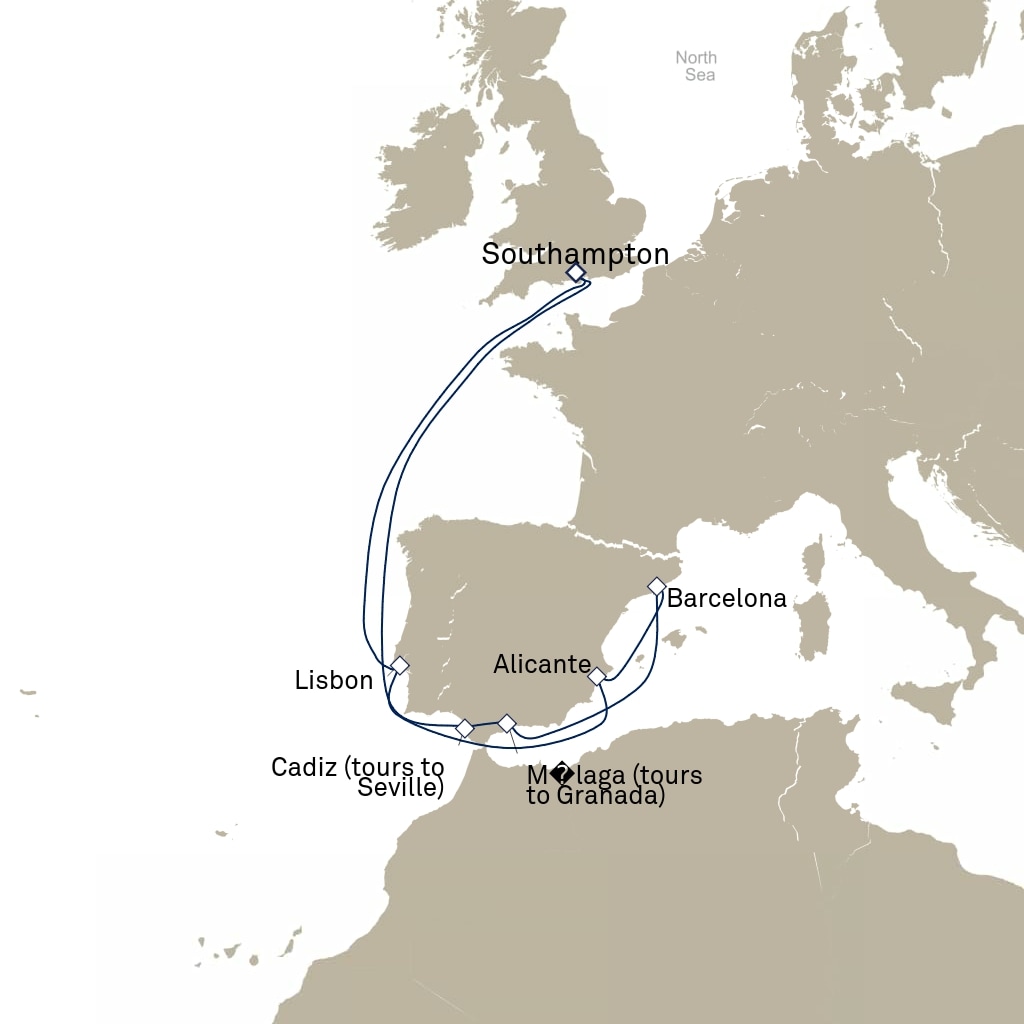 carte Europe du Nord , 12 jours