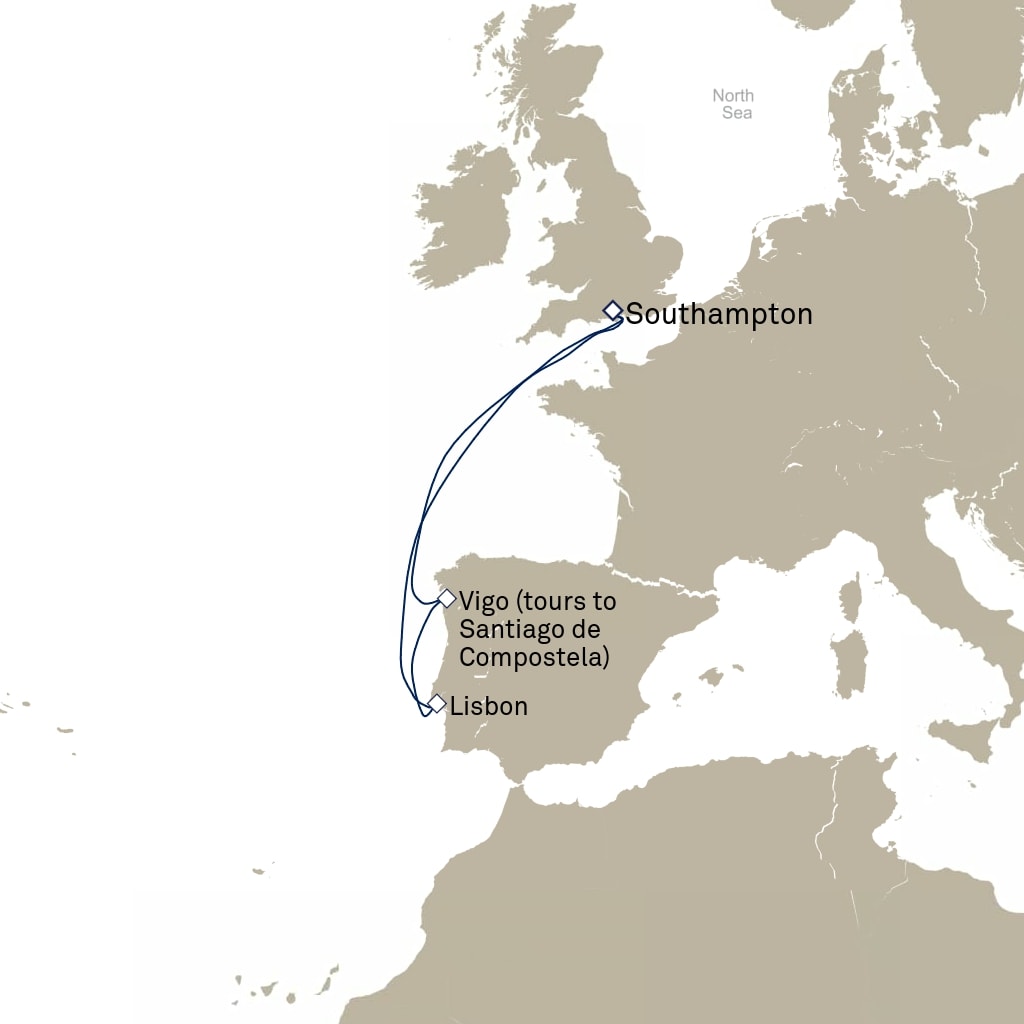 carte Europe du Nord , 7 jours
