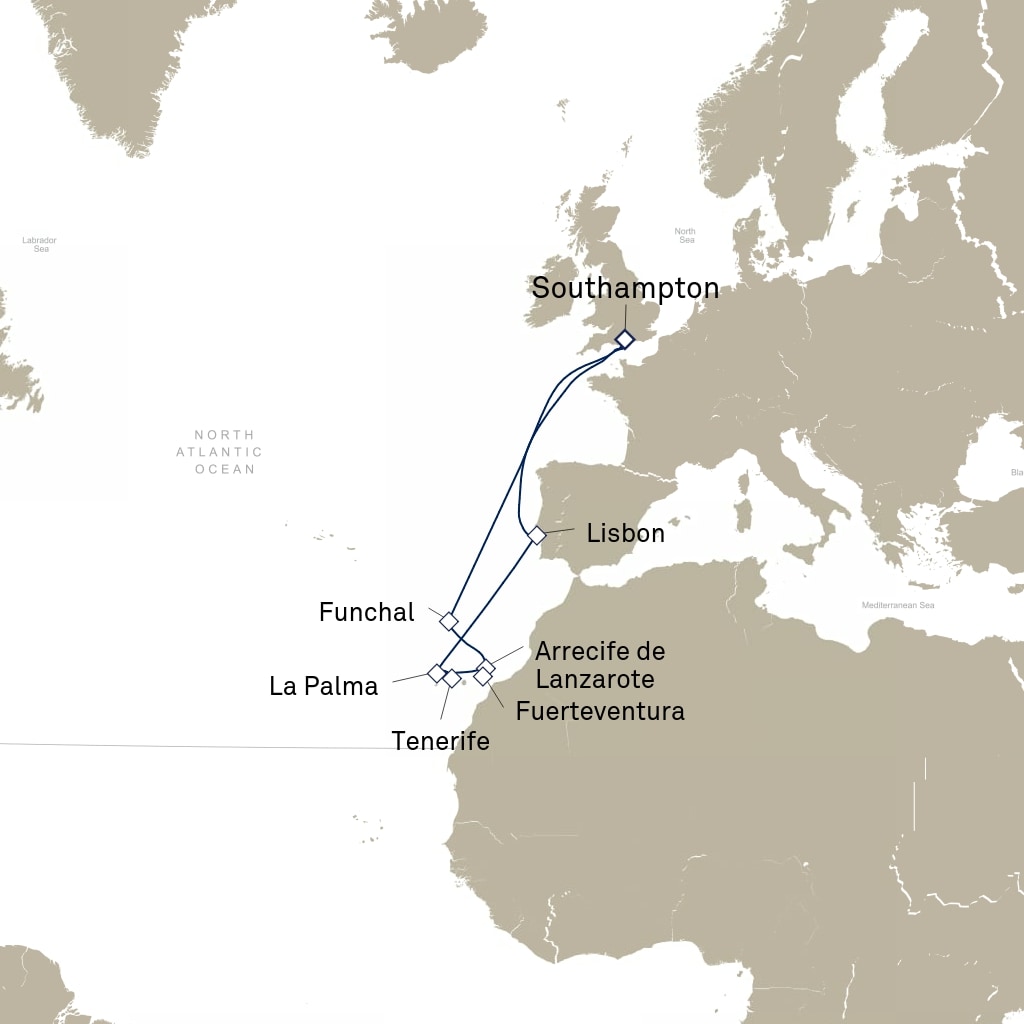 carte Europe du Nord , 14 jours