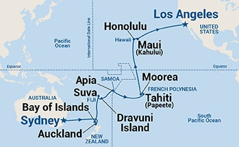 carte Australie, Nouvelle-Zélande, Fidji, Samoa, Polynésie française, Etats-Unis, 30 jours