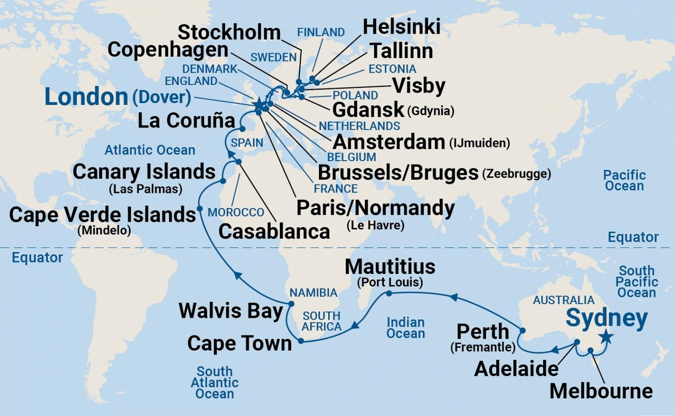 carte Amérique du Sud, 56 jours