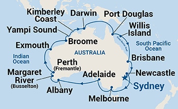 carte Australie, 29 jours