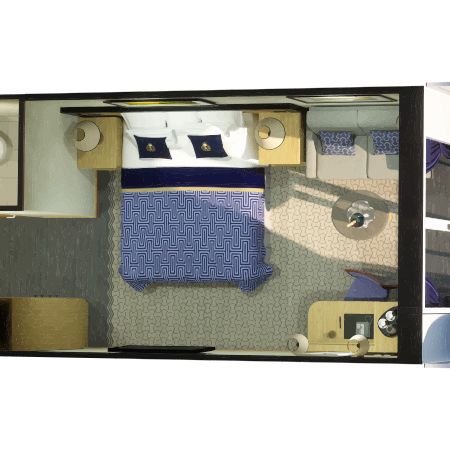 Cabine Britannia Club Balcon