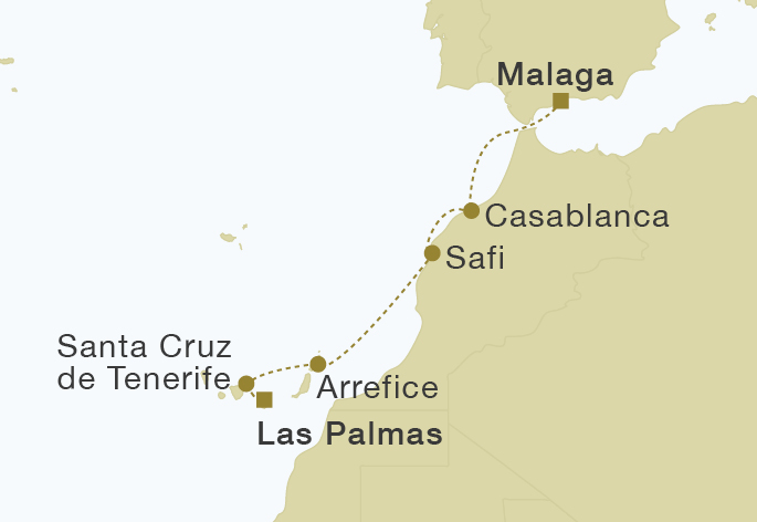carte Maroc & Îles Canaries, 8 jours