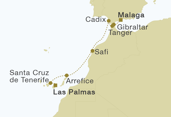 carte Maroc & Îles Canaries, 10 jours
