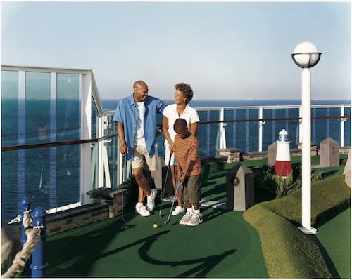 mini golf Royal Caribbean radiance of the seas