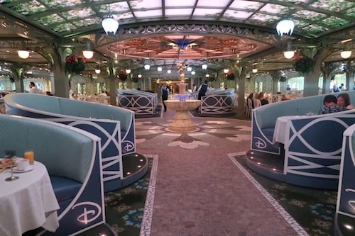 enchanted garden restaurant Disney Dream 