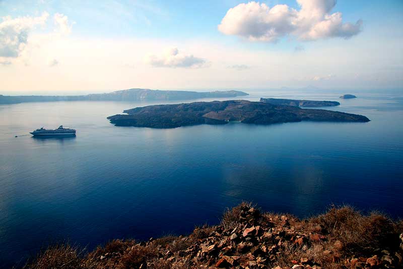 Navigation Santorini Caldera