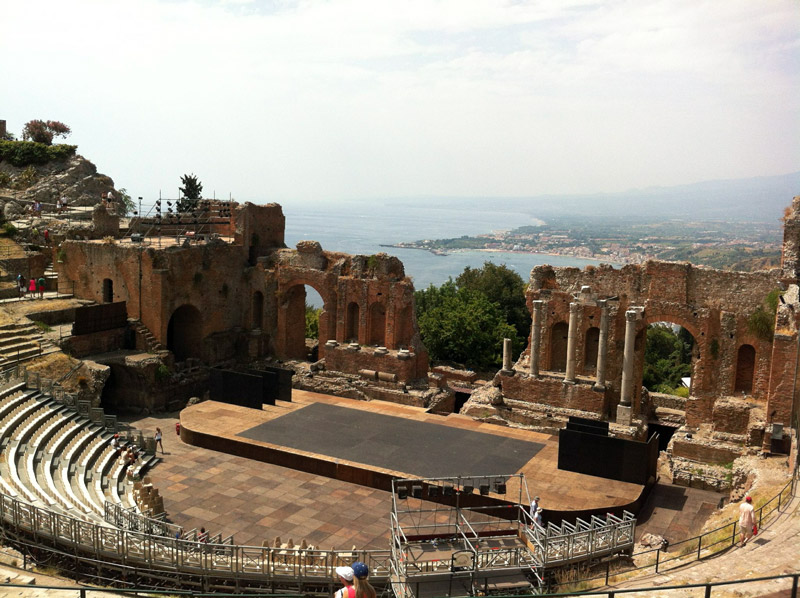 Taormine, Giardini Naxos, Sicile, Italie