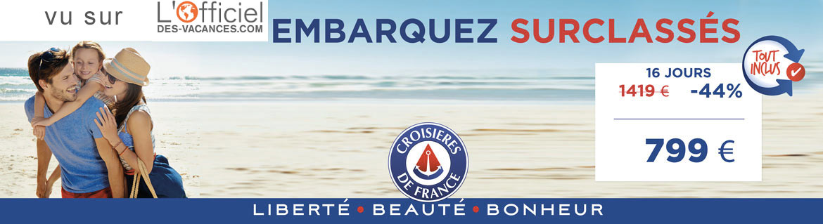 Croisière aux transatlantique - Exlusivité l'officiel des vacances