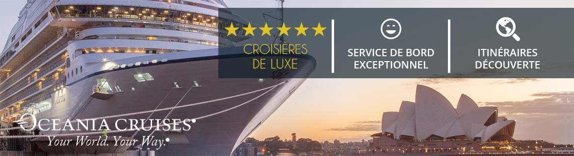 Croisières Oceania Cruises: Promotions, infos et réservations 